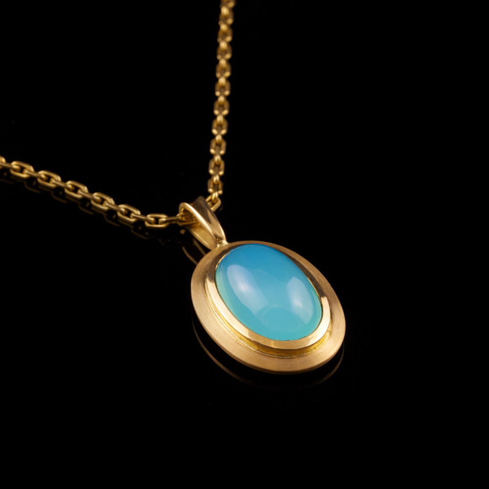 750er Gelbgold Anhänger mit Anden-Opal – 4.950 €