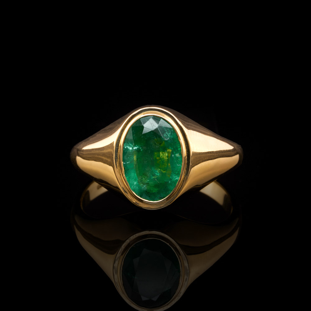 Smaragd Siegelring / 750er Gelbgold – 4.950 €