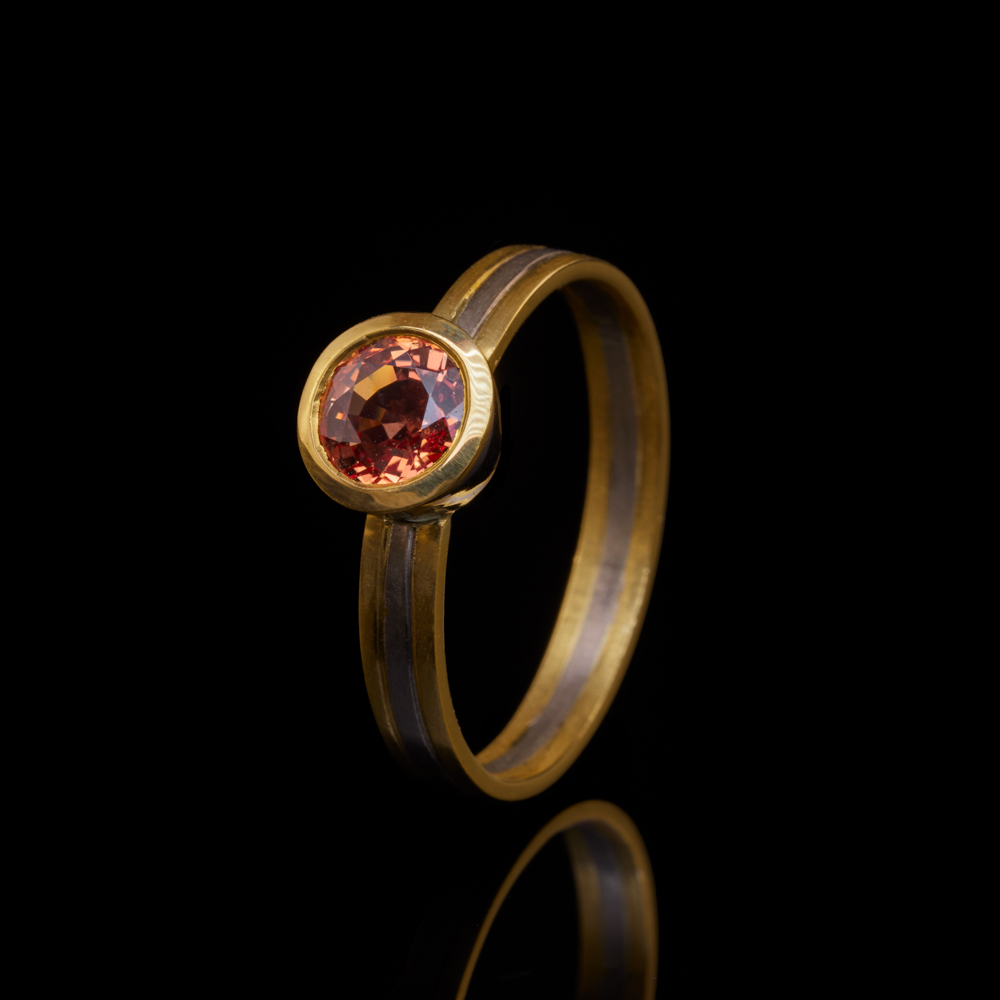 Saphir Ring / 750 Weißgold, 900 Gelbgold - 2590 €